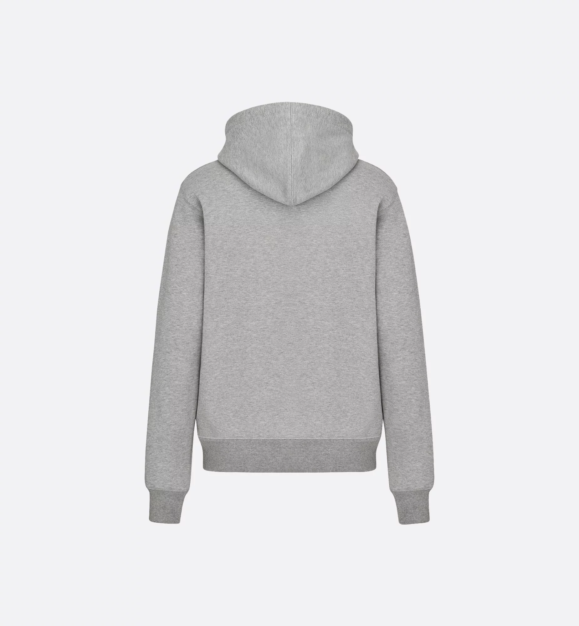Dior CD Icon Hooded Sweatshirt Grey Cotton Fleece
