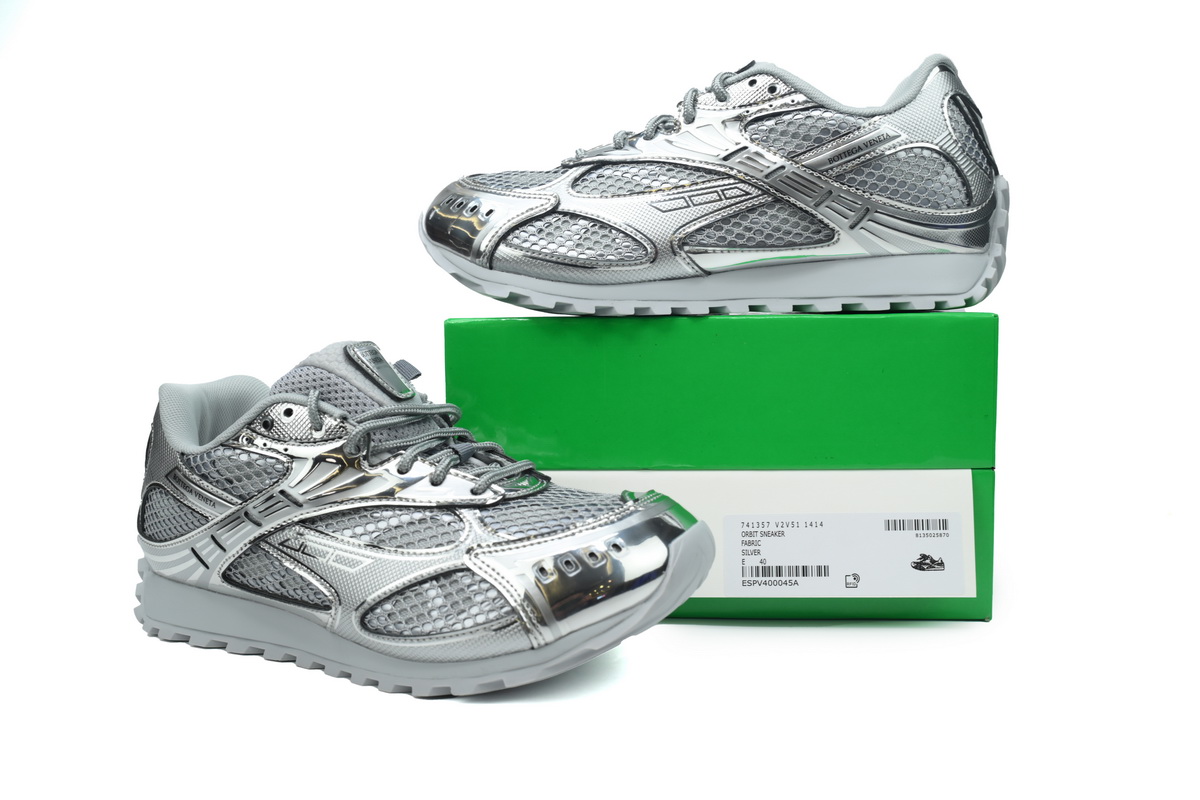 PK God Batch Bottega Veneta Orbit Sneaker Grey Silver