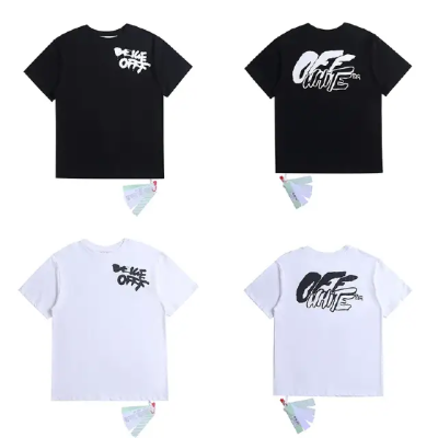 Off-White Tee TS-14 – Thread Street Black/White 01