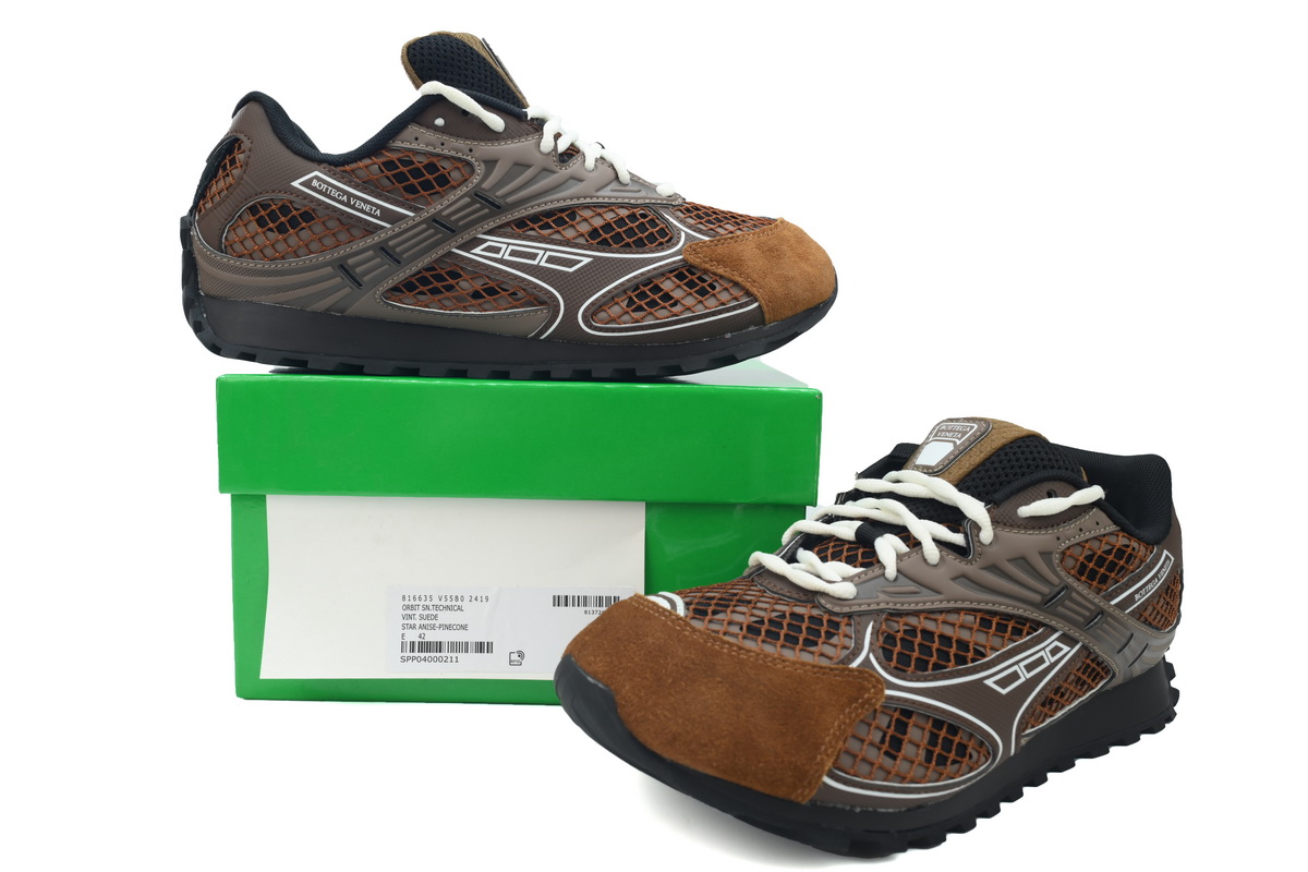 PK God Batch Bottega Veneta Orbit Sneaker Brown
