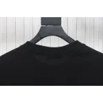 Balenciaga 25ss gradient letter embroidery short sleeve black