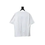 Balenciaga 25ss gradient letter embroidery short sleeve white