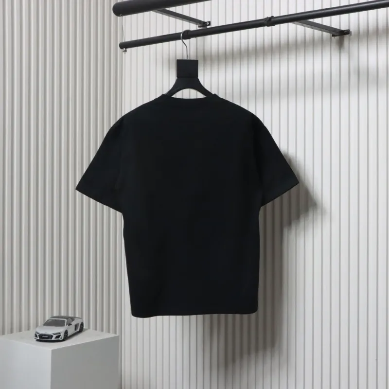 Balenciaga 25ss Sanskrit letters flocked print short sleeves