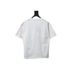 Balenciaga 25ss Sanskrit letters flocking print short sleeves white