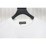 Balenciaga 25ss Sanskrit letters flocking print short sleeves white