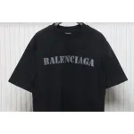 Balenciaga Blurred Inkjet Letters Short Sleeve T-shirt Black