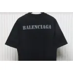 Balenciaga Blurred Inkjet Letters Short Sleeve T-shirt Black
