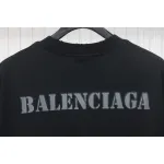 Balenciaga Blurred Inkjet Letters Short Sleeve T-shirt Black
