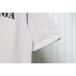 Balenciaga Blurred Inkjet Letters Short Sleeve T-shirt Light Gray