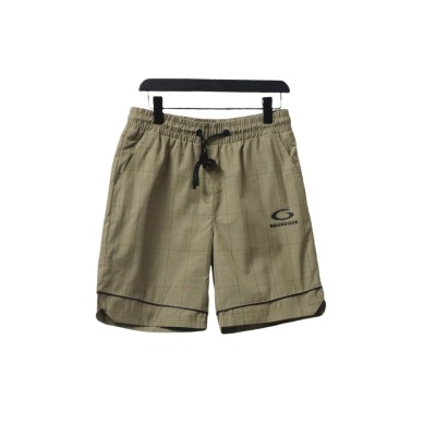 Balenciaga Plaid Letter Embroidered Shorts 01