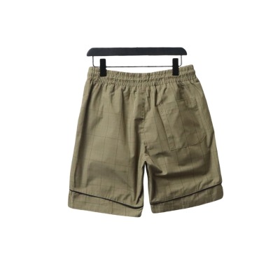 Balenciaga Plaid Letter Embroidered Shorts 02