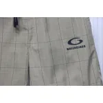 Balenciaga Plaid Letter Embroidered Shorts