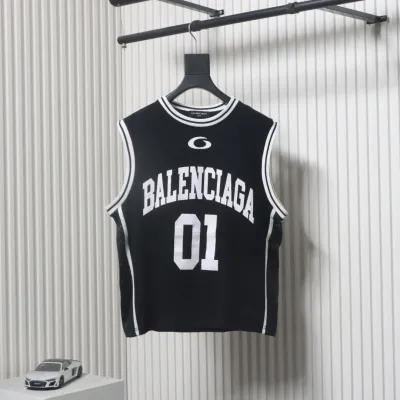 Balenciaga wool intarsia basketball vest 01