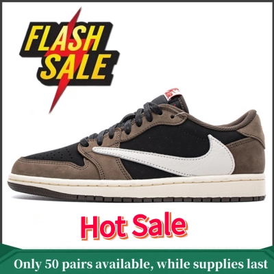 【Flash Sale】Air Jordan 1 Retro Low OG SP Travis Scott CQ4277-001 01