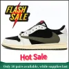 【Flash Sale】Air Jordan 1 Retro Low OG SP Travis Scott Olive (W) DZ4137-106