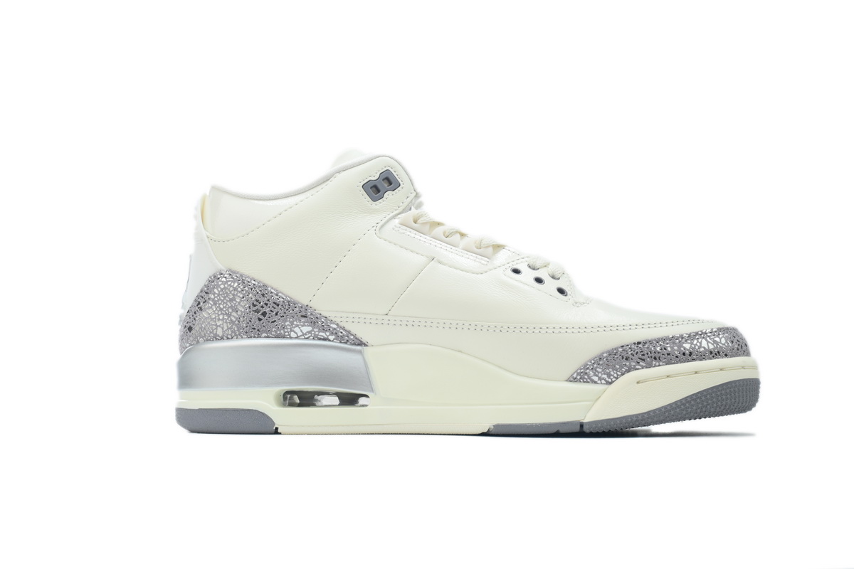 PK God Batch Air Jordan 3 Retro 'Sail Metallic Silver' CK9246-100