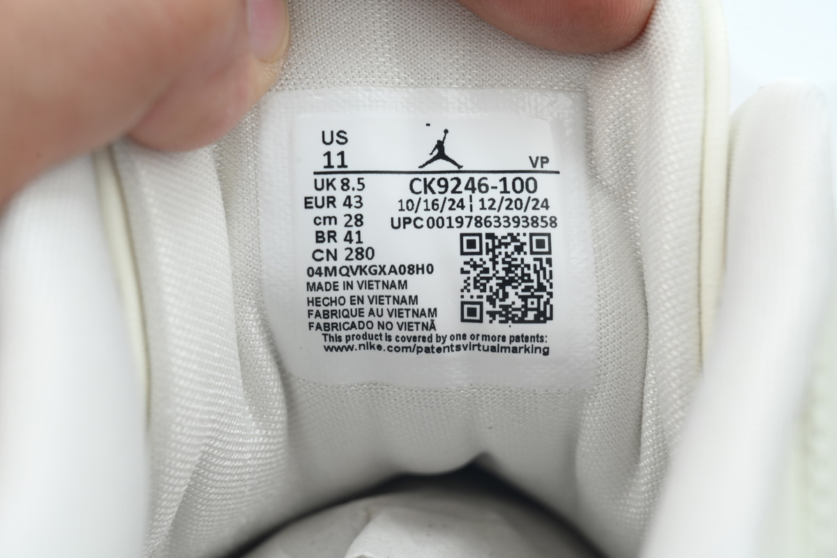 PK God Batch Air Jordan 3 Retro 'Sail Metallic Silver' CK9246-100