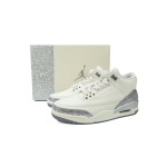 PK God Batch Air Jordan 3 Retro 'Sail Metallic Silver' CK9246-100