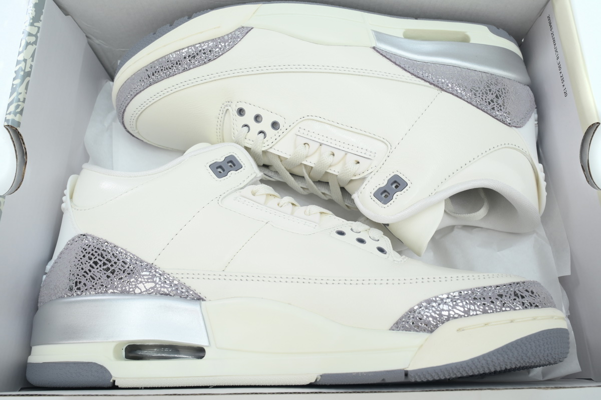 PK God Batch Air Jordan 3 Retro 'Sail Metallic Silver' CK9246-100