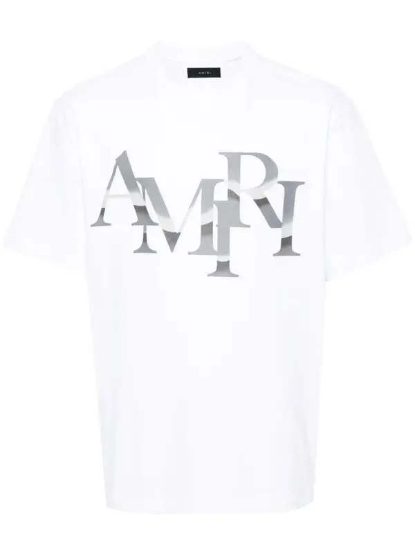 AMIRI White Staggered Chrome T-Shirt