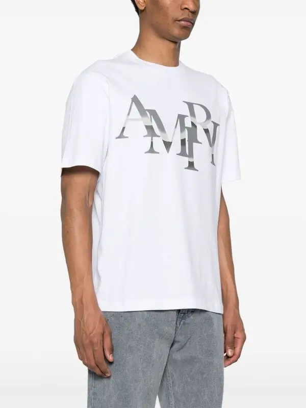 AMIRI White Staggered Chrome T-Shirt