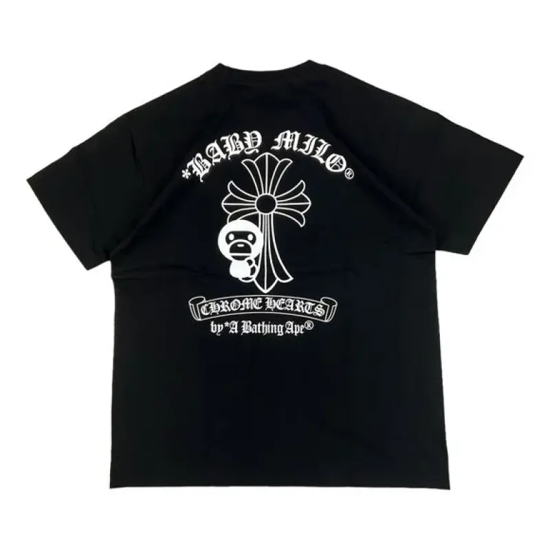 BAPE x Chrome Hearts Baby Milo T-shirt Black