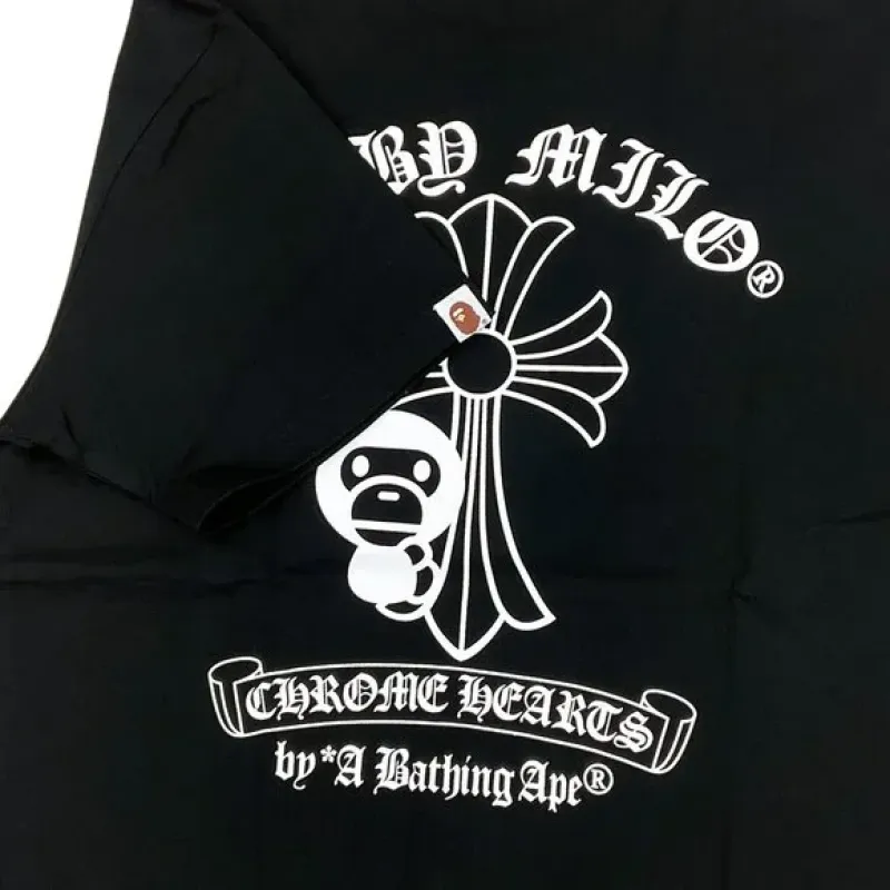 BAPE x Chrome Hearts Baby Milo T-shirt Black