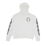 Chrome Hearts Floral Horseshoe Hoodie 'White'