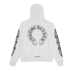 Chrome Hearts Floral Horseshoe Hoodie 'White'