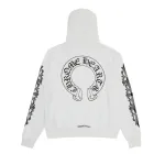 Chrome Hearts Floral Horseshoe Hoodie 'White'