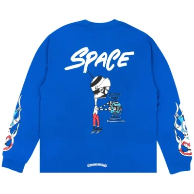 Chrome Hearts x Matty Boy Space Long-Sleeve T-Shirt 'Blue' 02