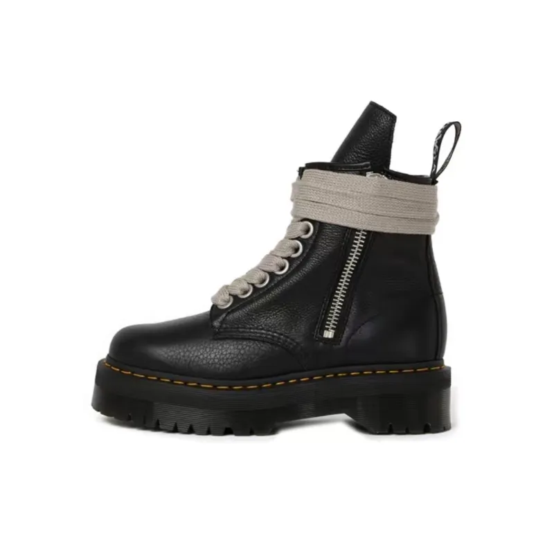 PK God Batch Dr. Martens x Rick Owens Strobe 1460 Quad Sole Jumbo Lace Boot 'Black'