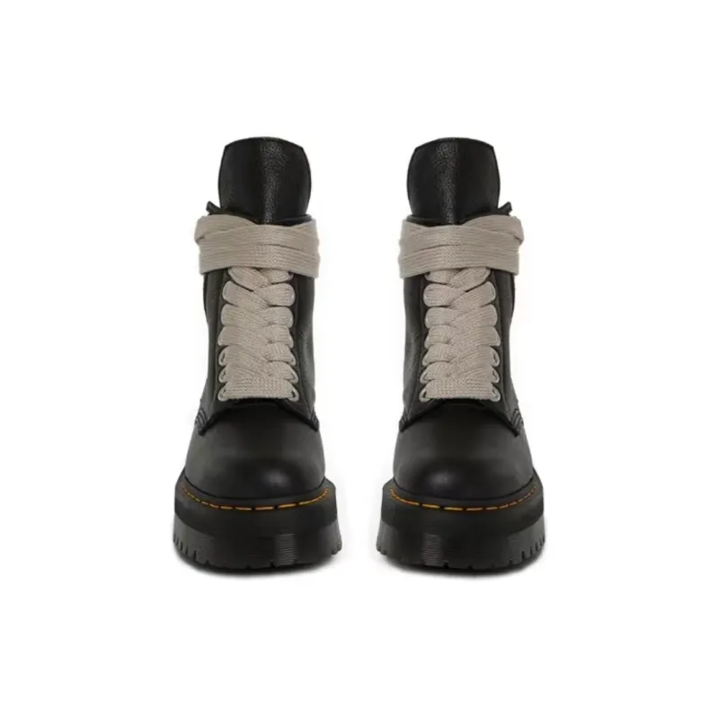 PK God Batch Dr. Martens x Rick Owens Strobe 1460 Quad Sole Jumbo Lace Boot 'Black'