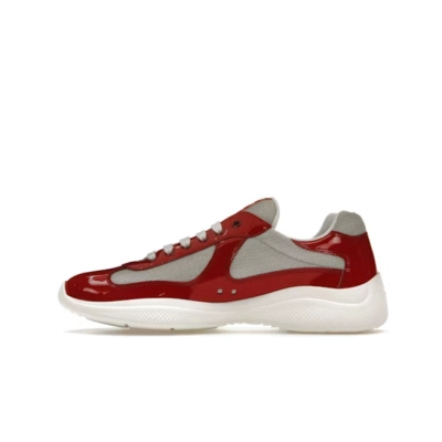 PRADA Red Prada America's Cup biker fabric sneakers 01