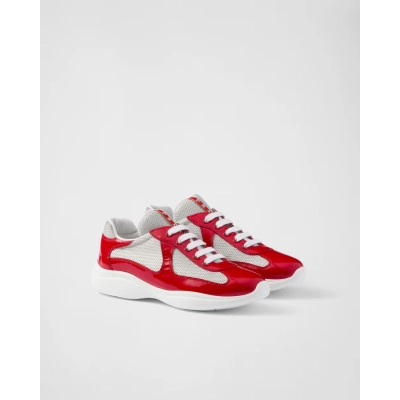 PRADA Red Prada America's Cup biker fabric sneakers 02
