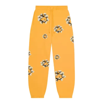 Denim Tears x CPFM Cactus Tears Wreath Sweatpants Yellow 01