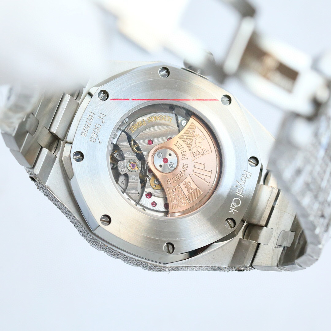 PKStockX Audemars Piguet with White Diamonds and Arabic Dial 41mm