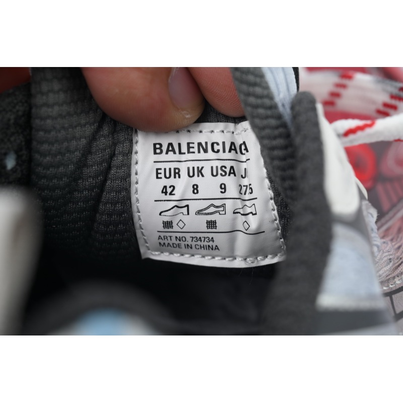 Balenciaga Red Grey 734734 W3XTS 9461