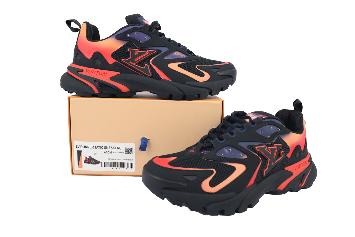 PK God Batch Louis Vuitton Run Tatic Black Orange