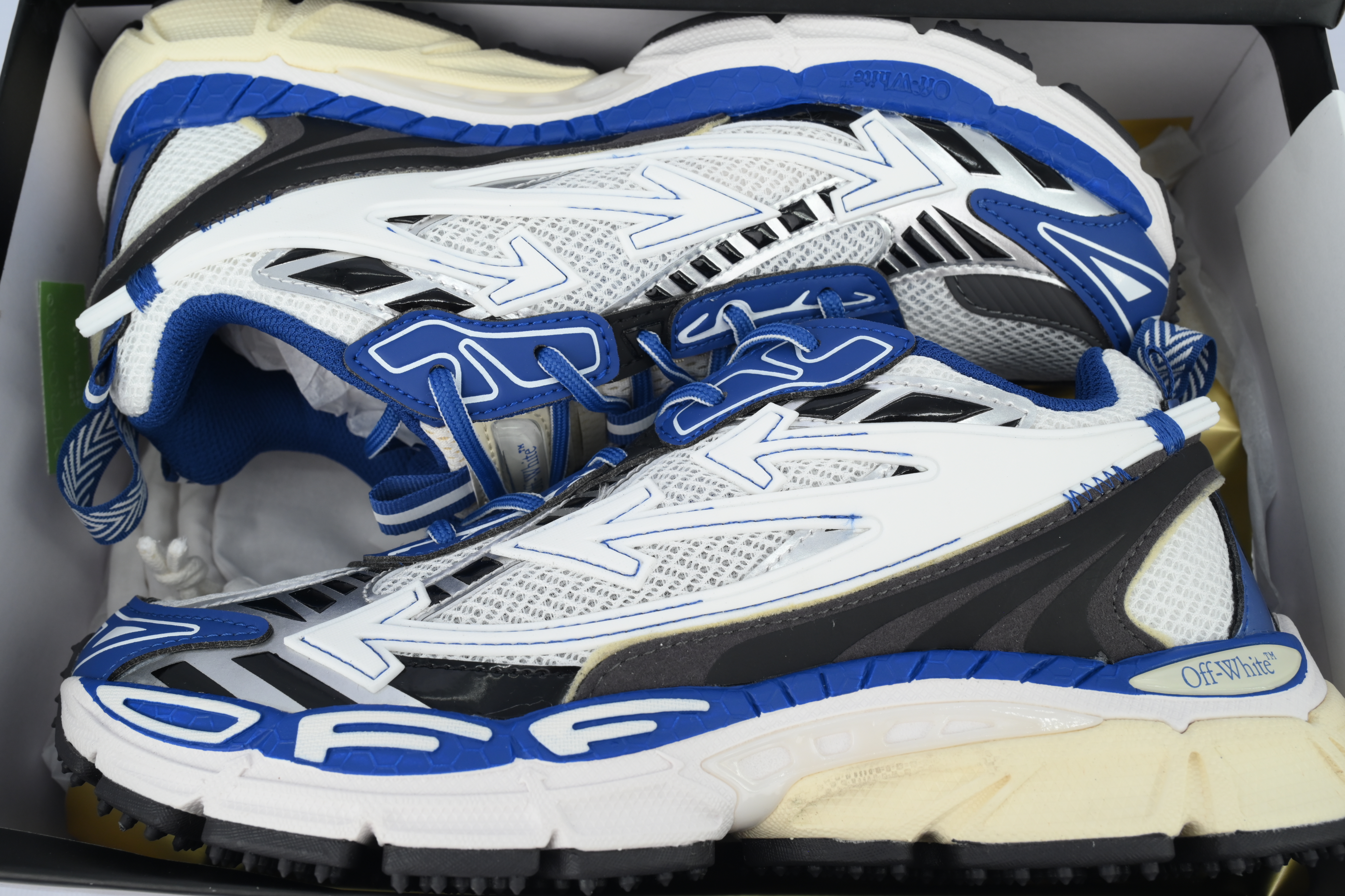 PK God Batch OFF-WHITE Out Of Deep Blue White OMIA295F24 FAB00 10145