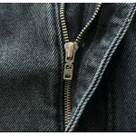 Louis Vuitton Monogram Detail Carpenter Denim Pants Black
