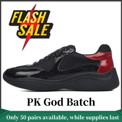 PK God Batch Prada Sneakers Black Red 01