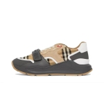 Burberry House Check Pattern Canvas Sneakers Beige/Black