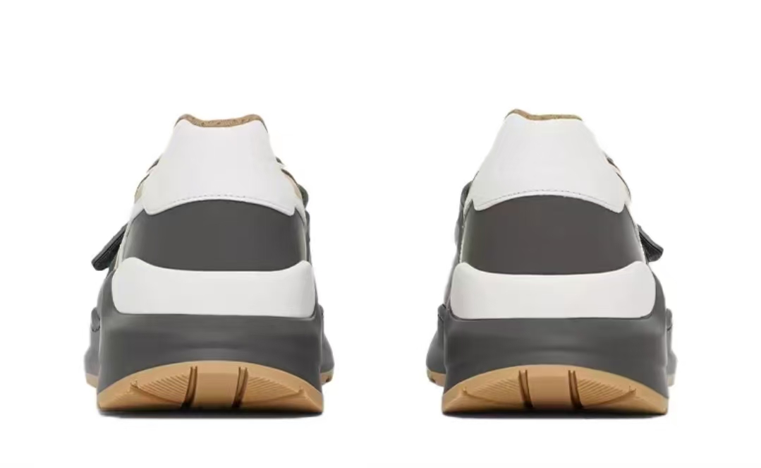 Burberry House Check Pattern Canvas Sneakers Beige/Black