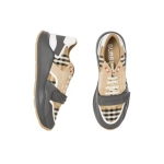 Burberry House Check Pattern Canvas Sneakers Beige/Black