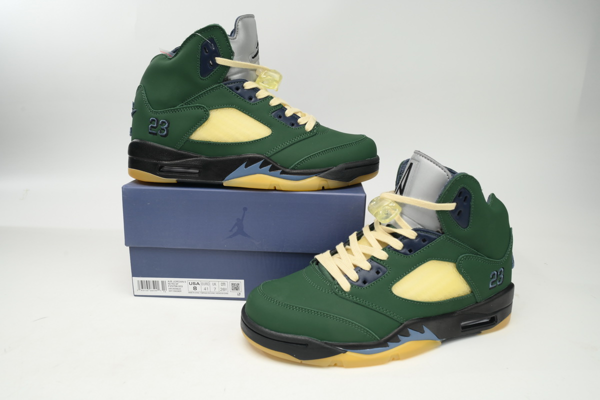 PK God Batch Air Jordan 5 "Navy Green” FZ5758-003