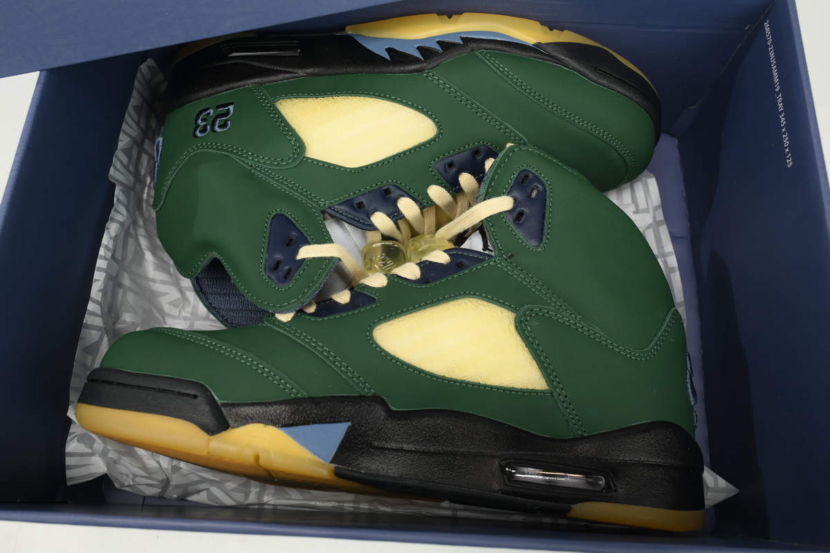 PK God Batch Air Jordan 5 "Navy Green” FZ5758-003