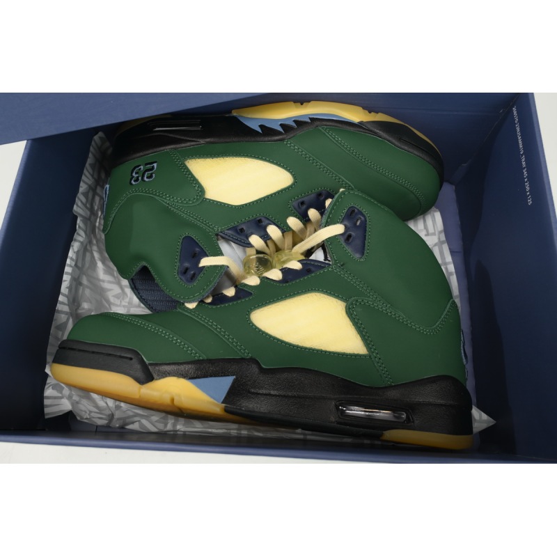 PK God Batch Air Jordan 5 "Navy Green” FZ5758-003
