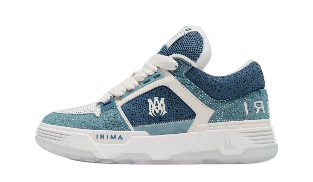 PK God Batch AMIRI Crystal Ma-1 Sneakers Dusty Blue