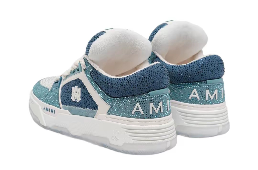 PK God Batch AMIRI Crystal Ma-1 Sneakers Dusty Blue